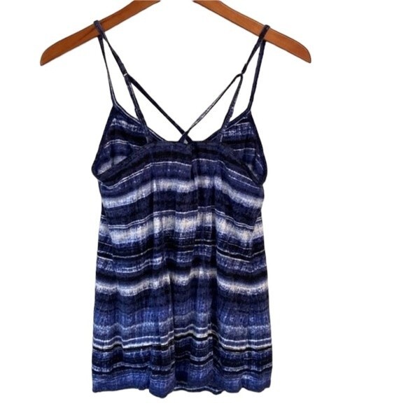 Athleta Urban Explorer Strappy Tie Dye Yoga Workout Tank Shelf Bra Activewear - Picture 4 of 13